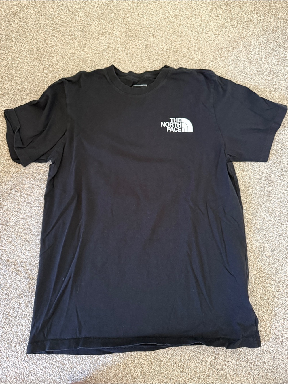 The North Face Black Short Sleeve Tee with White Logo